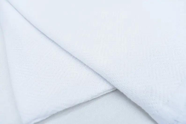 Venice White Turkish Towel 100 Percent Turkish Cotton 40 Inch by 70 Inch Quick Drying Sand Resistant Eco Friendly Lightweight - Love Salve